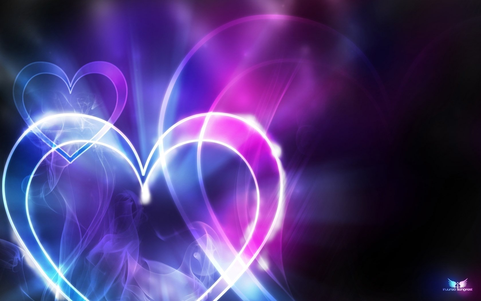 moke shade of purple background heart love fantasy