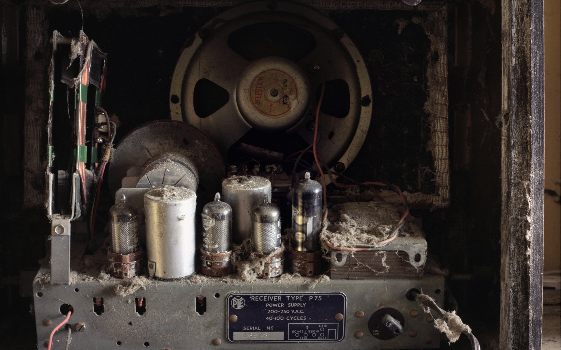 receiver abandoned house background