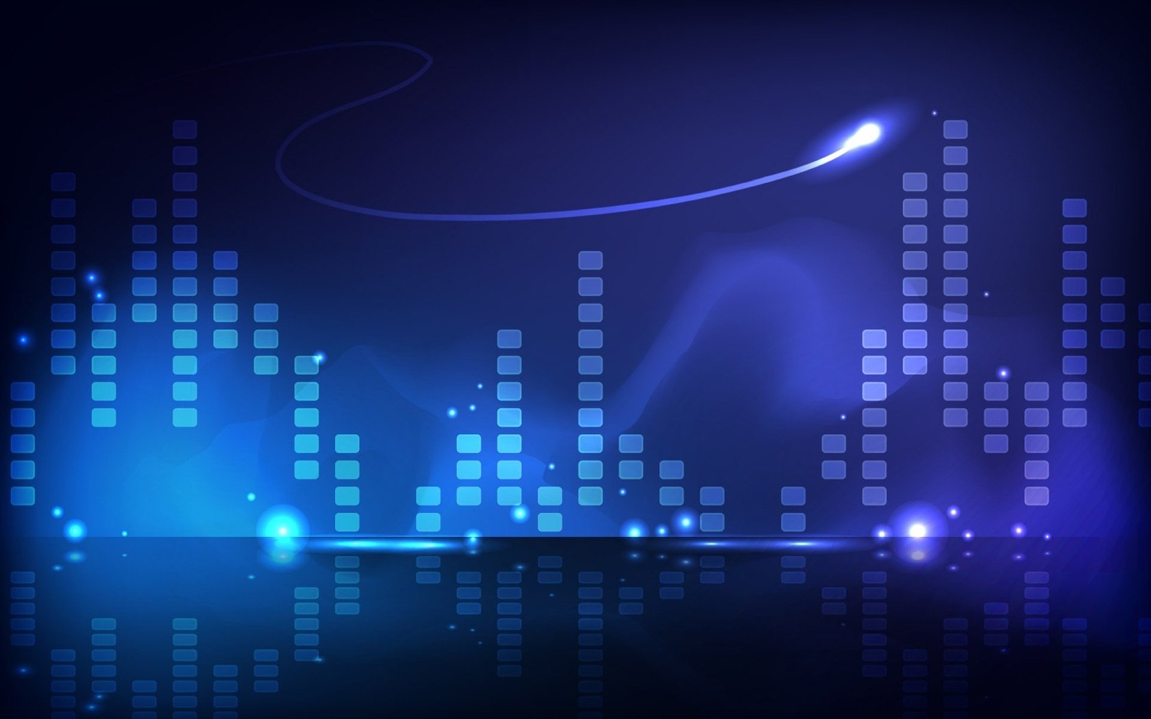 blue and blue equalizer squares texture