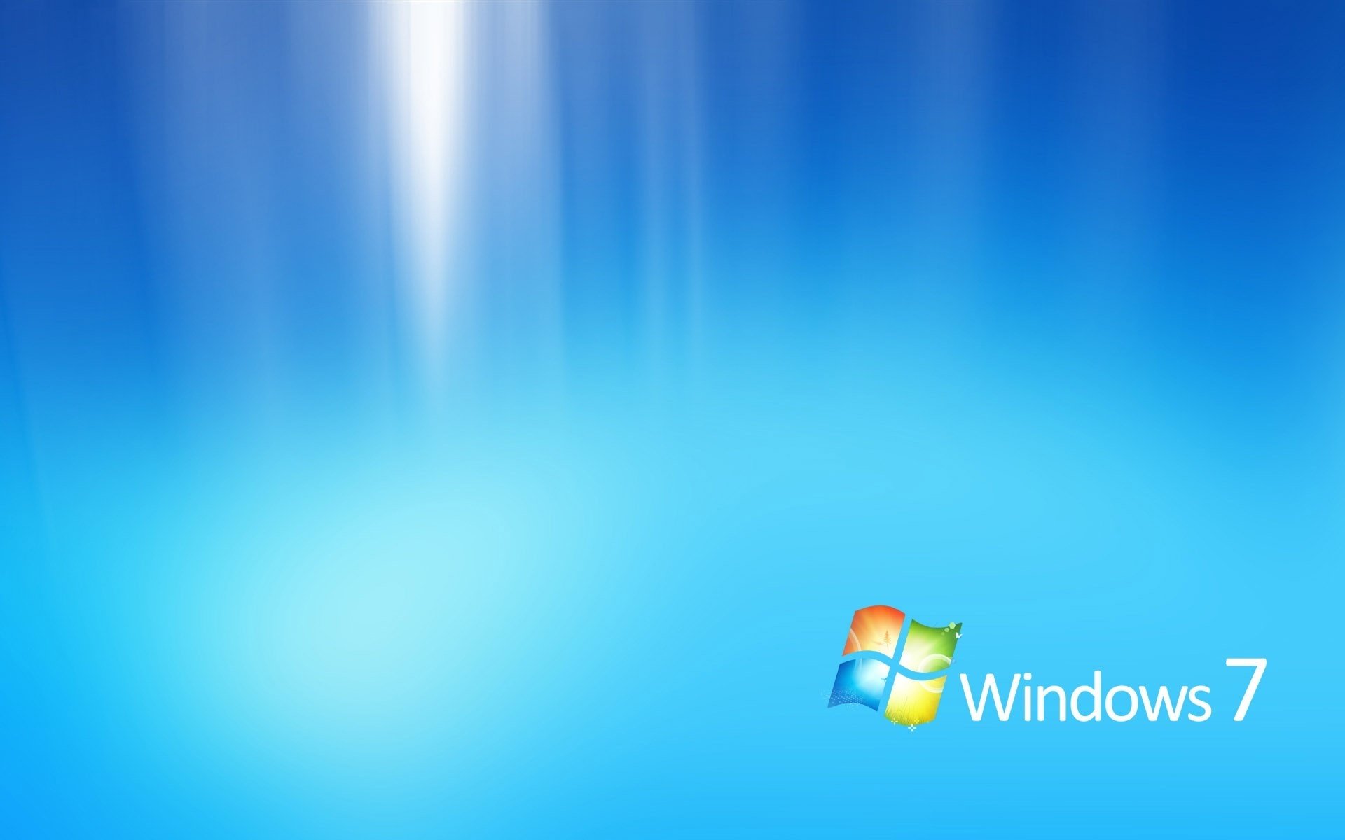 sfondo bluastro microsoft windows 7 emblemi loghi
