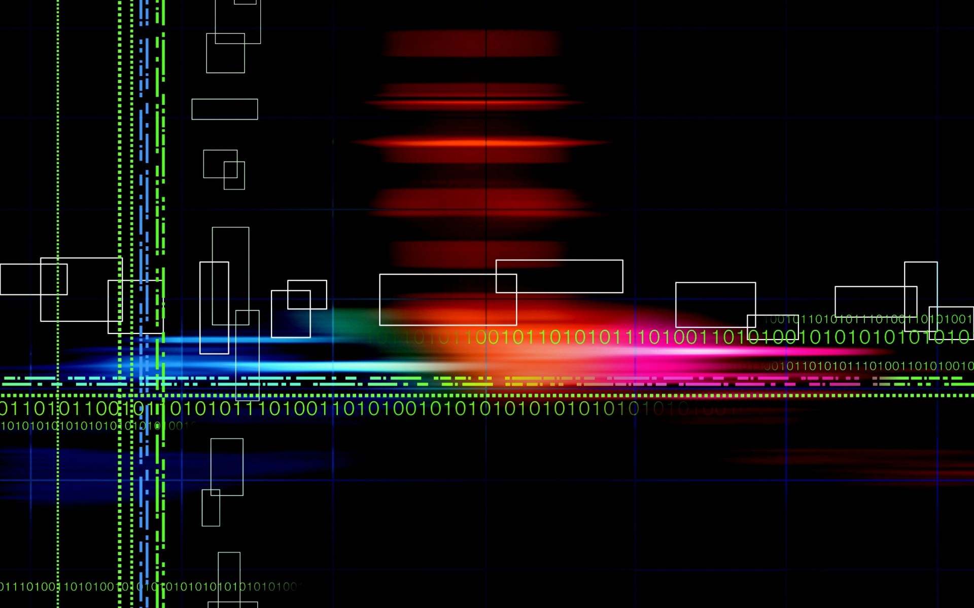 abstraction éblouissement noir