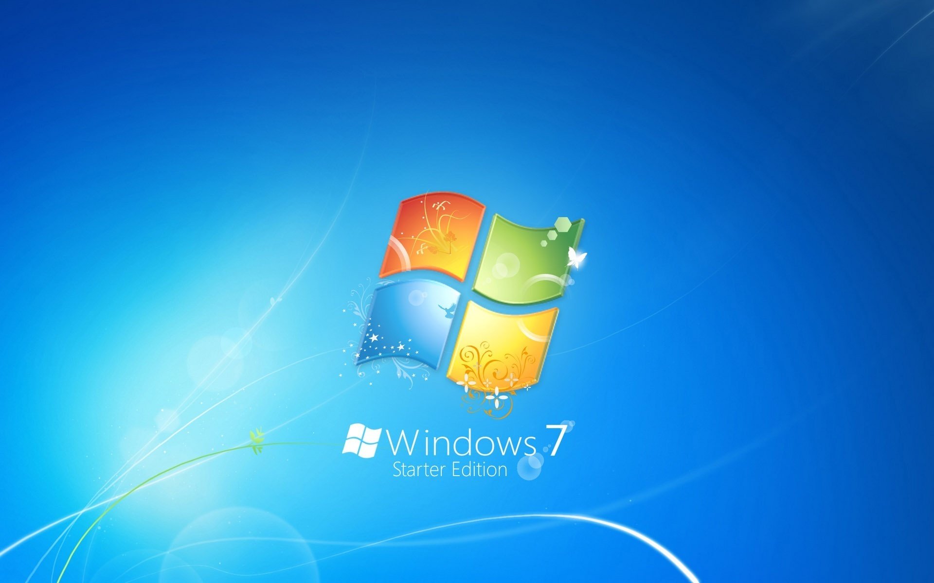 line nature microsoft windows 7 emblems logo