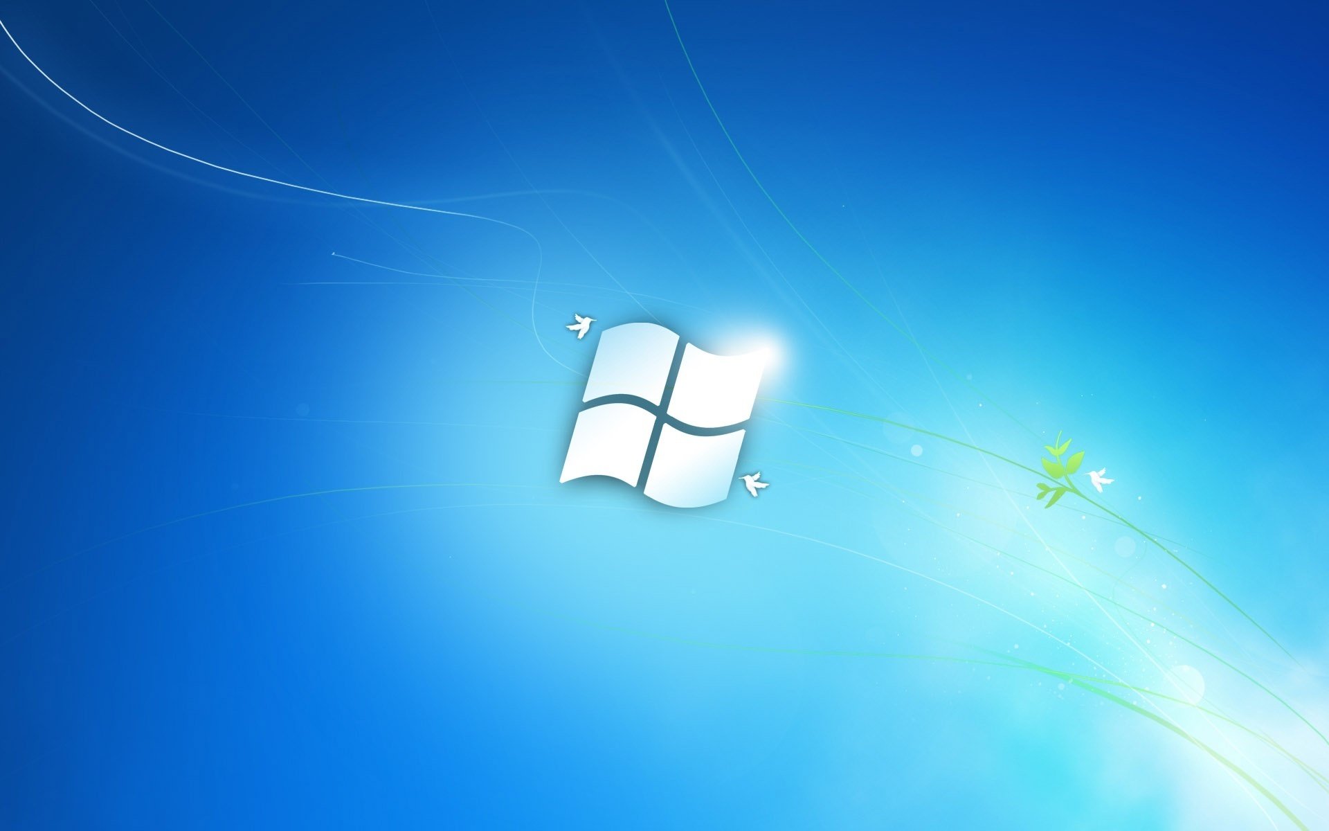 green shoots the windows icon birds emblems logo