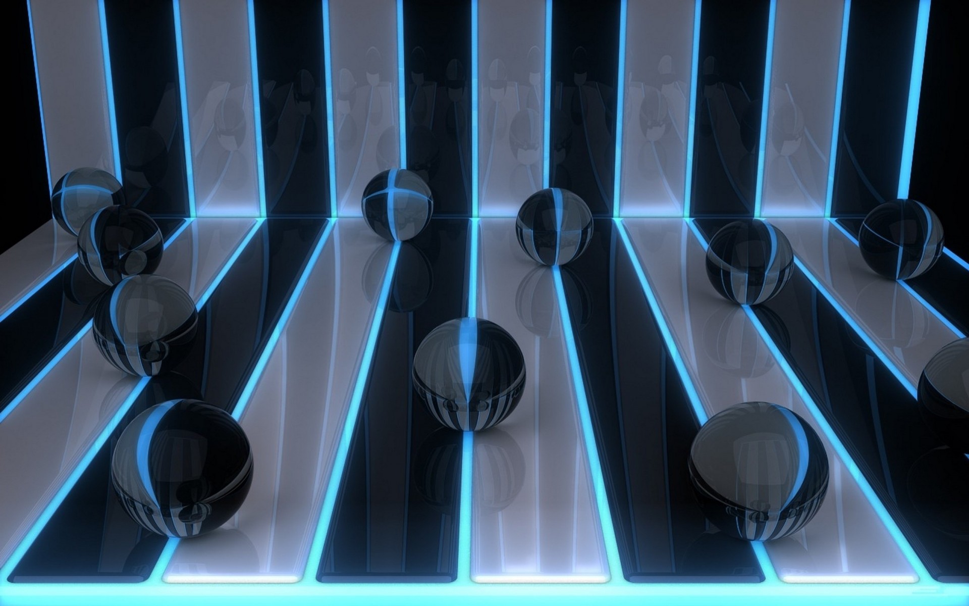 digital art of the strip balls 3d