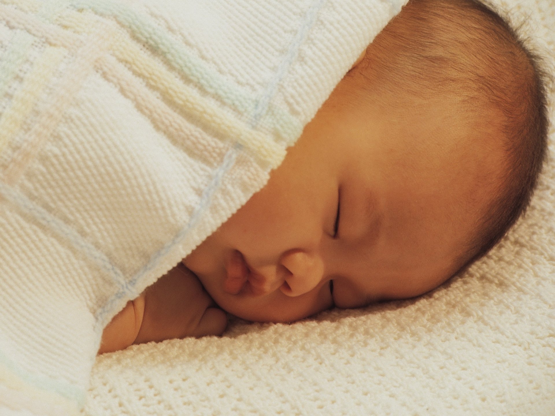 sonno del bambino creazione carina briciola sonno serenità felicità bambino bambino copriletto viso