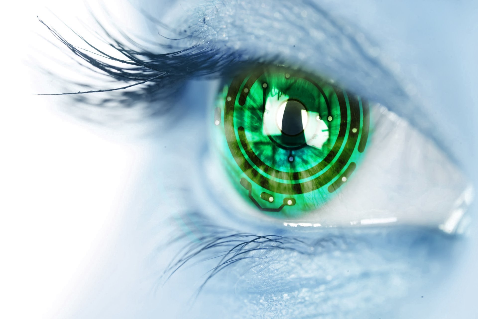 alta tecnología tecnología mirada ojo