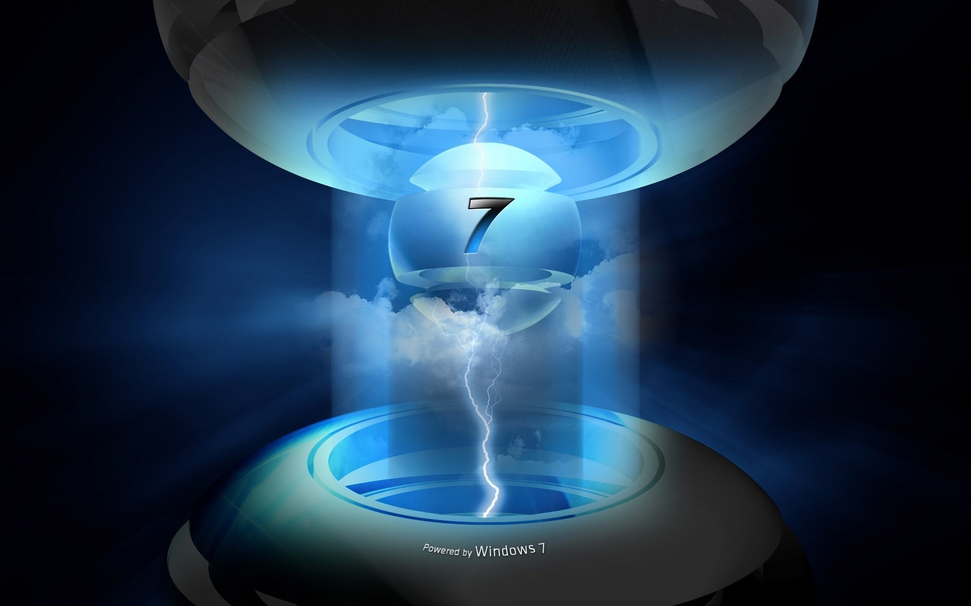 planet zipper rays seven emblems ball symbol logo the storm lightning technique black background heaven cloud
