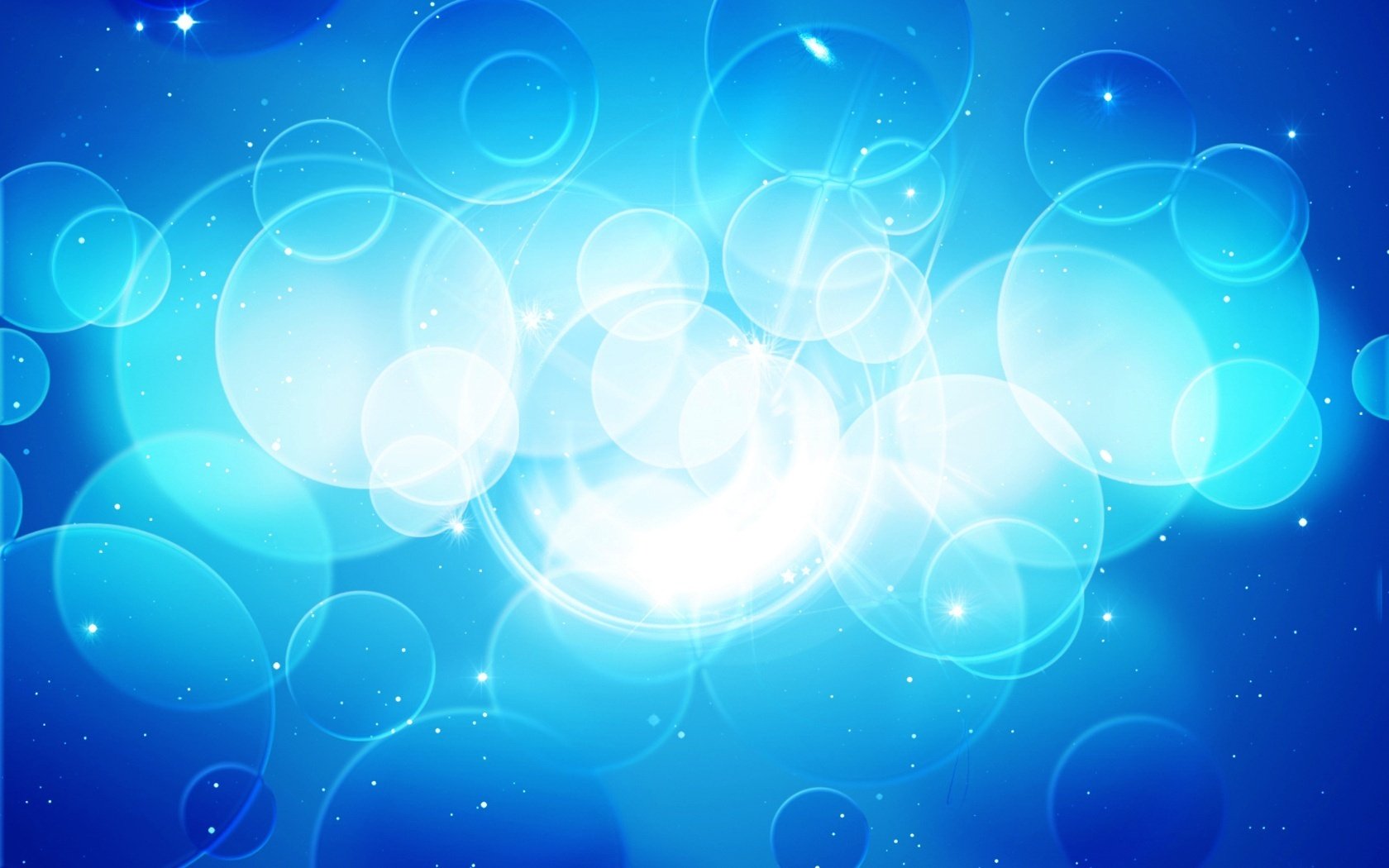 under water circles blue glow fantasy