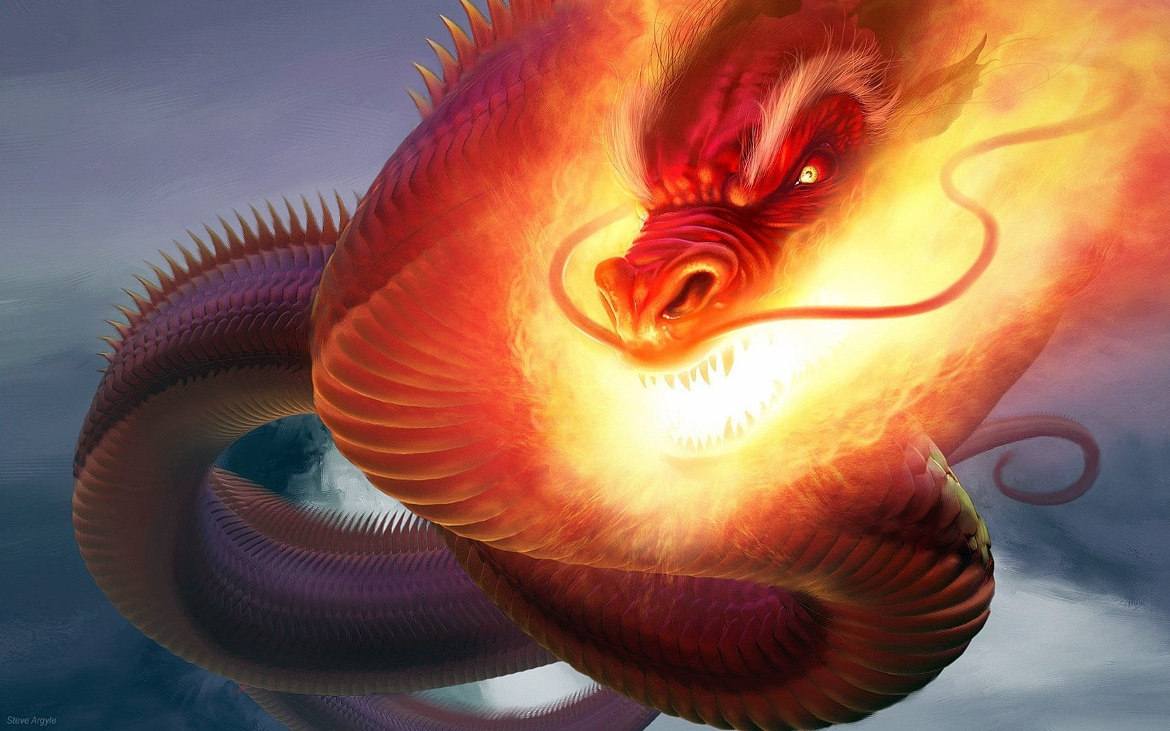 the fire from his mouth dragon spike