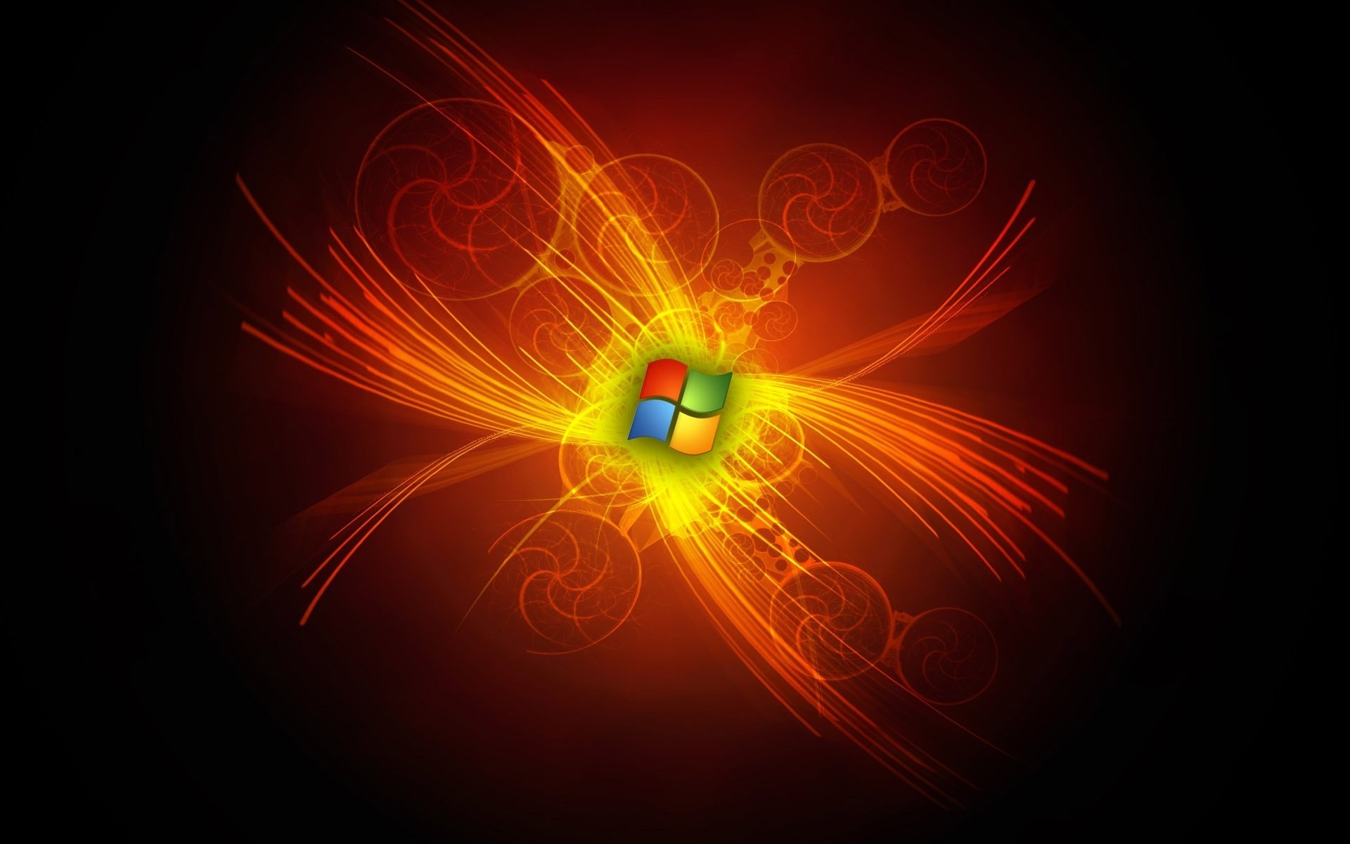 fiery rays dark edge black corners sign emblems logos figure pattern line circles treatment symbol square