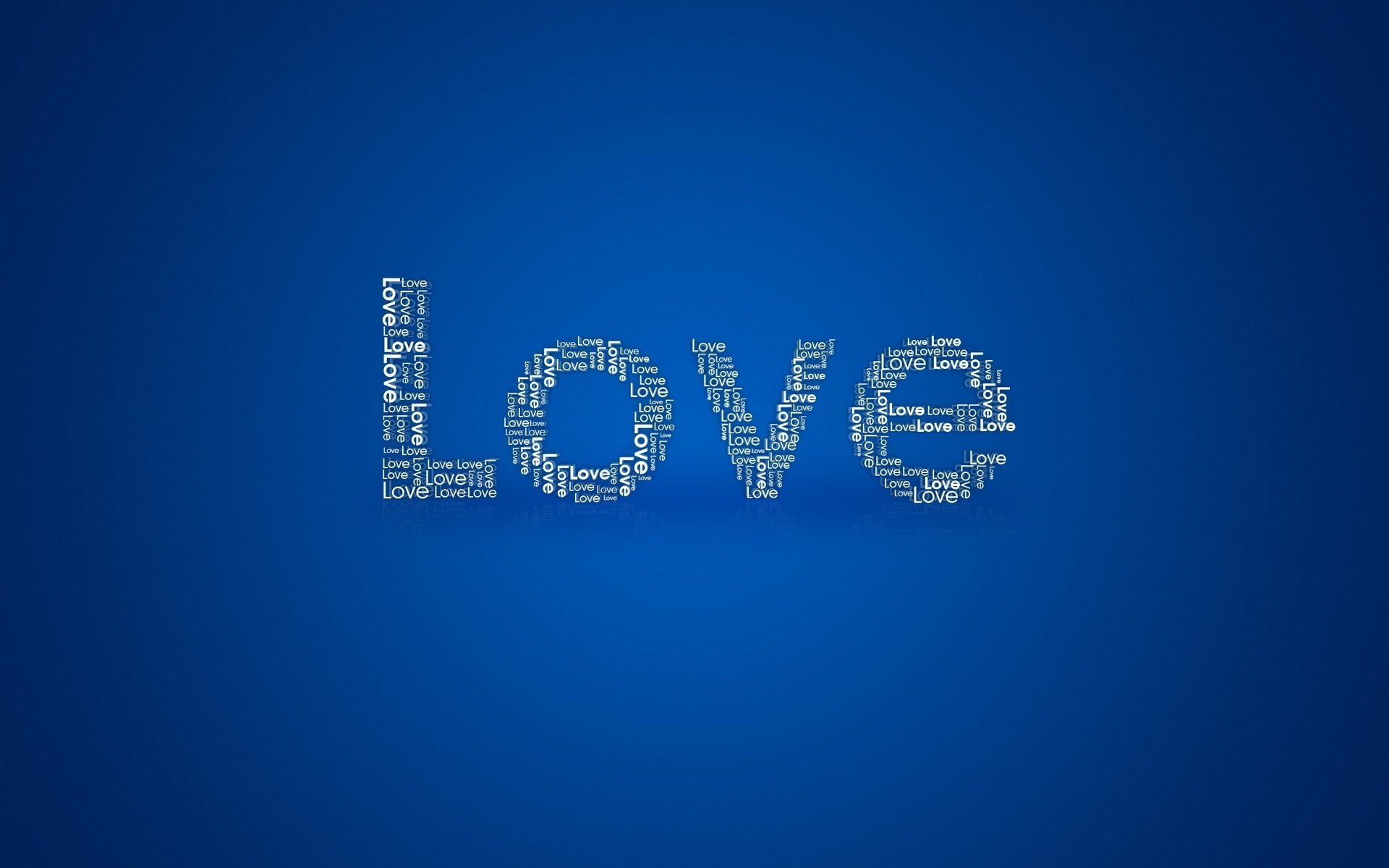 the inscription love small letters blue background recognition love feelings tenderness romance the inscription letters english