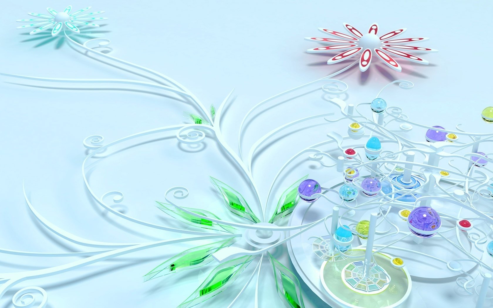 fleurs de cristal verre boules