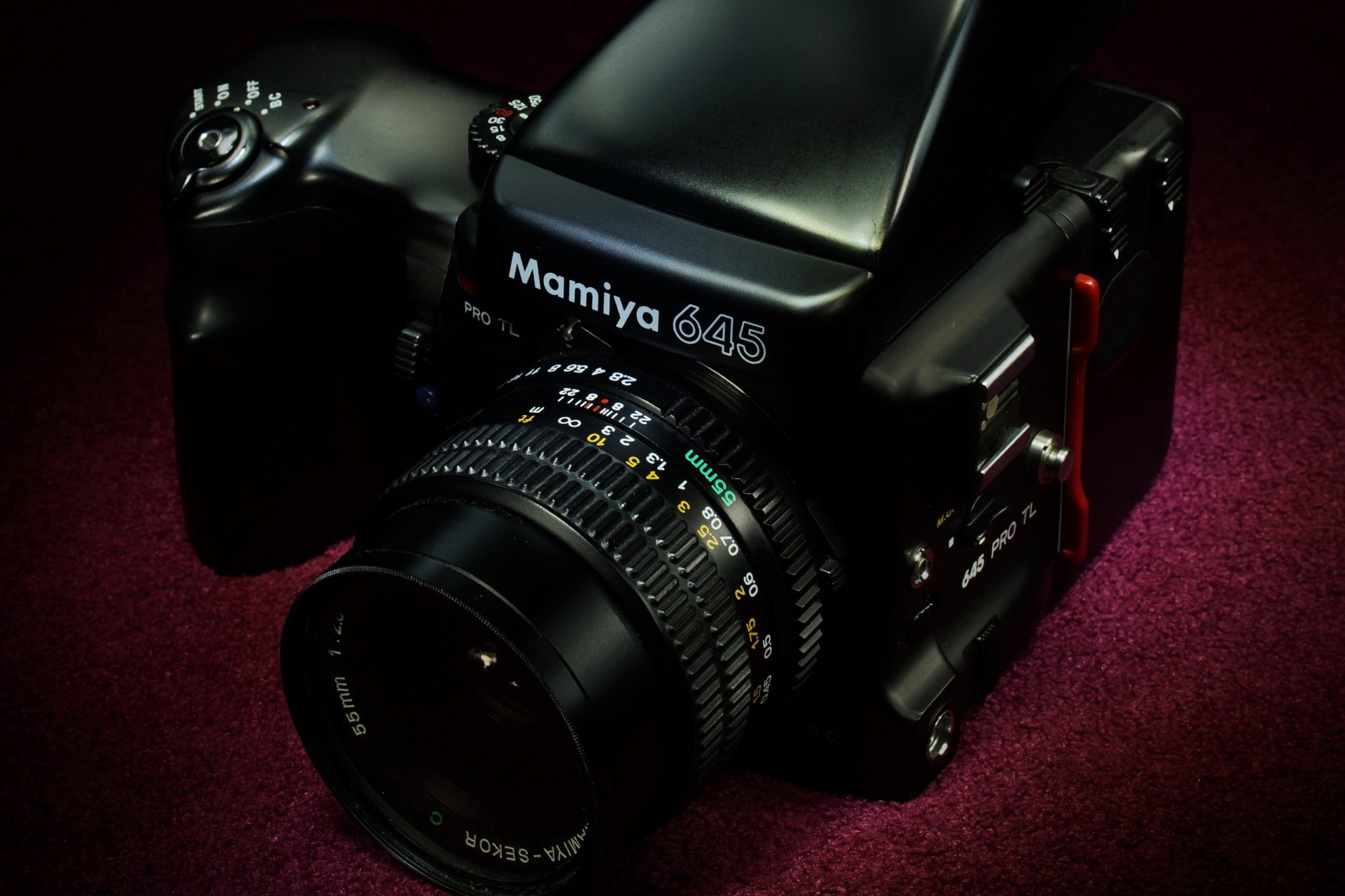 caméra mamiya 645 fond