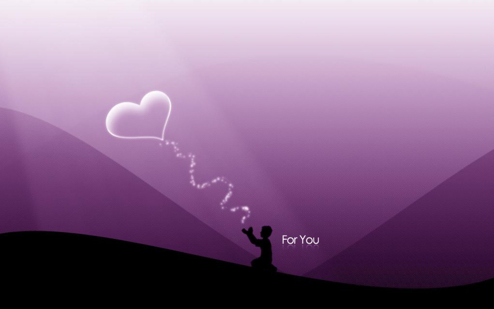 coeur de perle pour toi garçon fumée sentiments amour coeur lignes fond rose horizon terre silhouette dessins anime