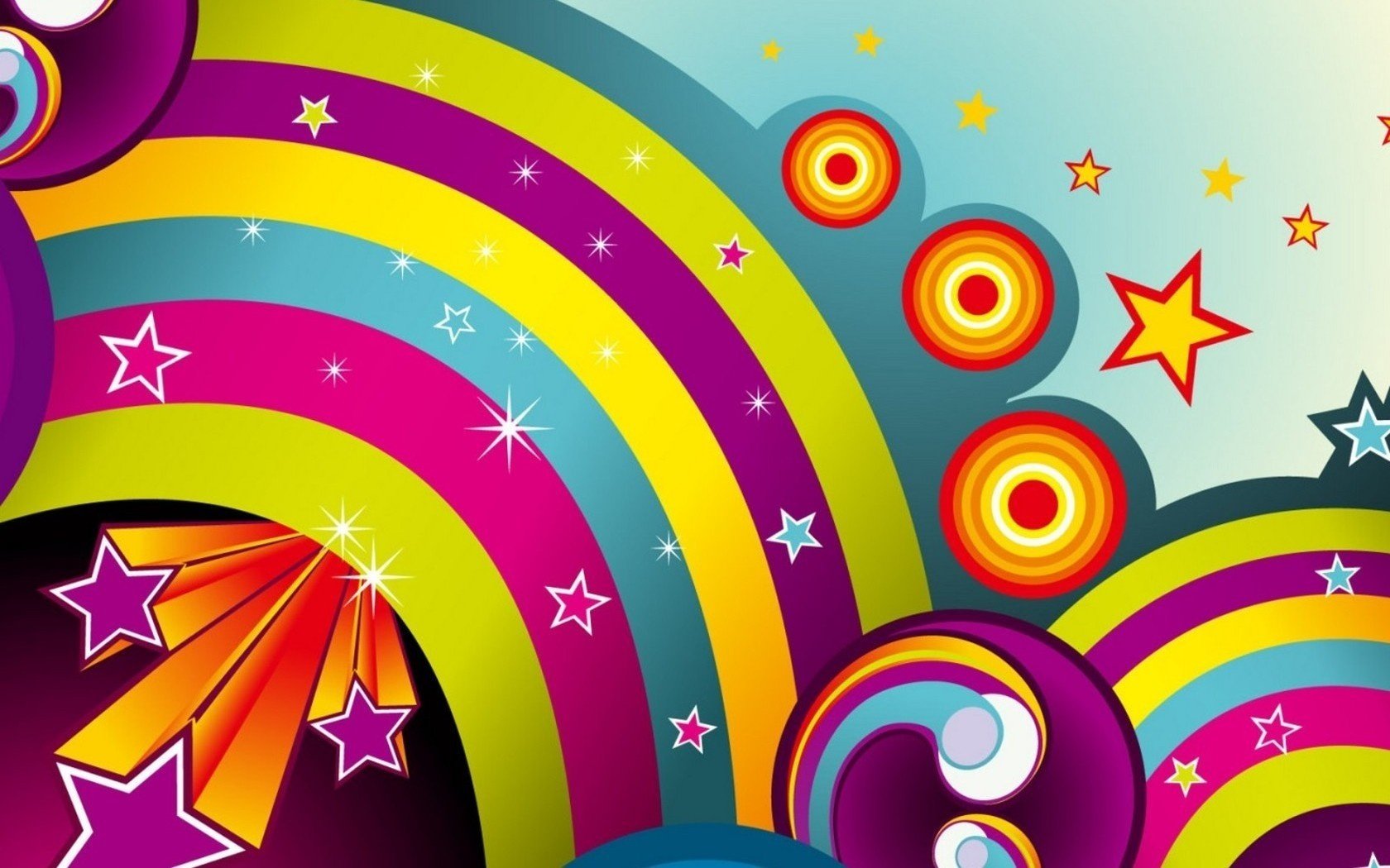collage di bambini arcobaleno stelle divorzi colorati