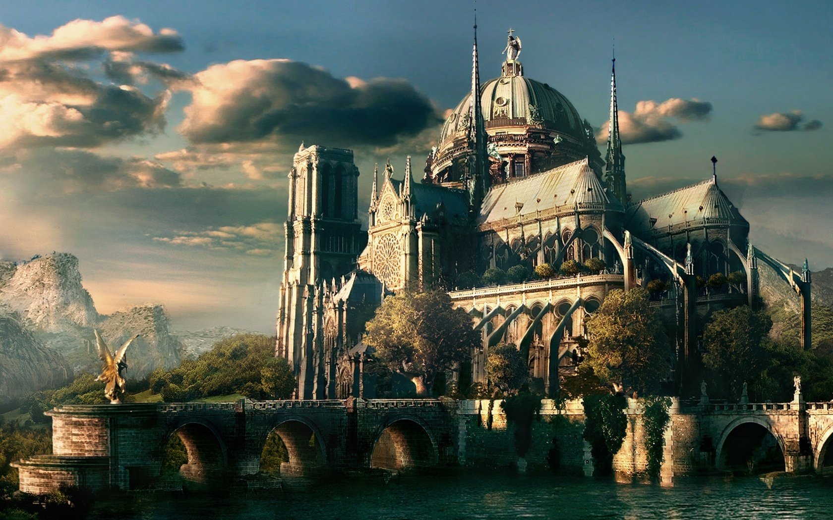 chef-d œuvre architectural château rivière