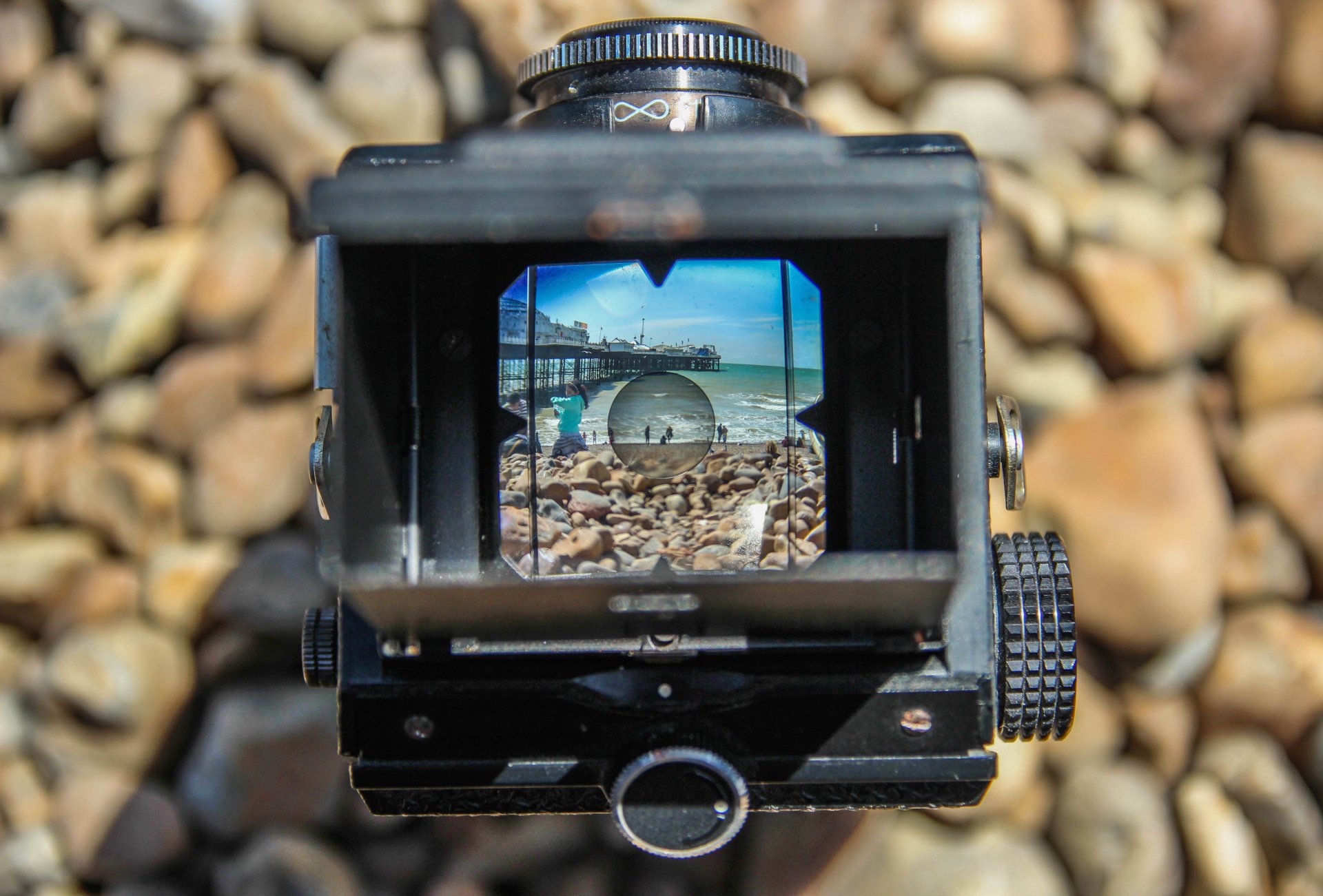 appareil photo appareil photo vieux rétro instantané mise au point plage