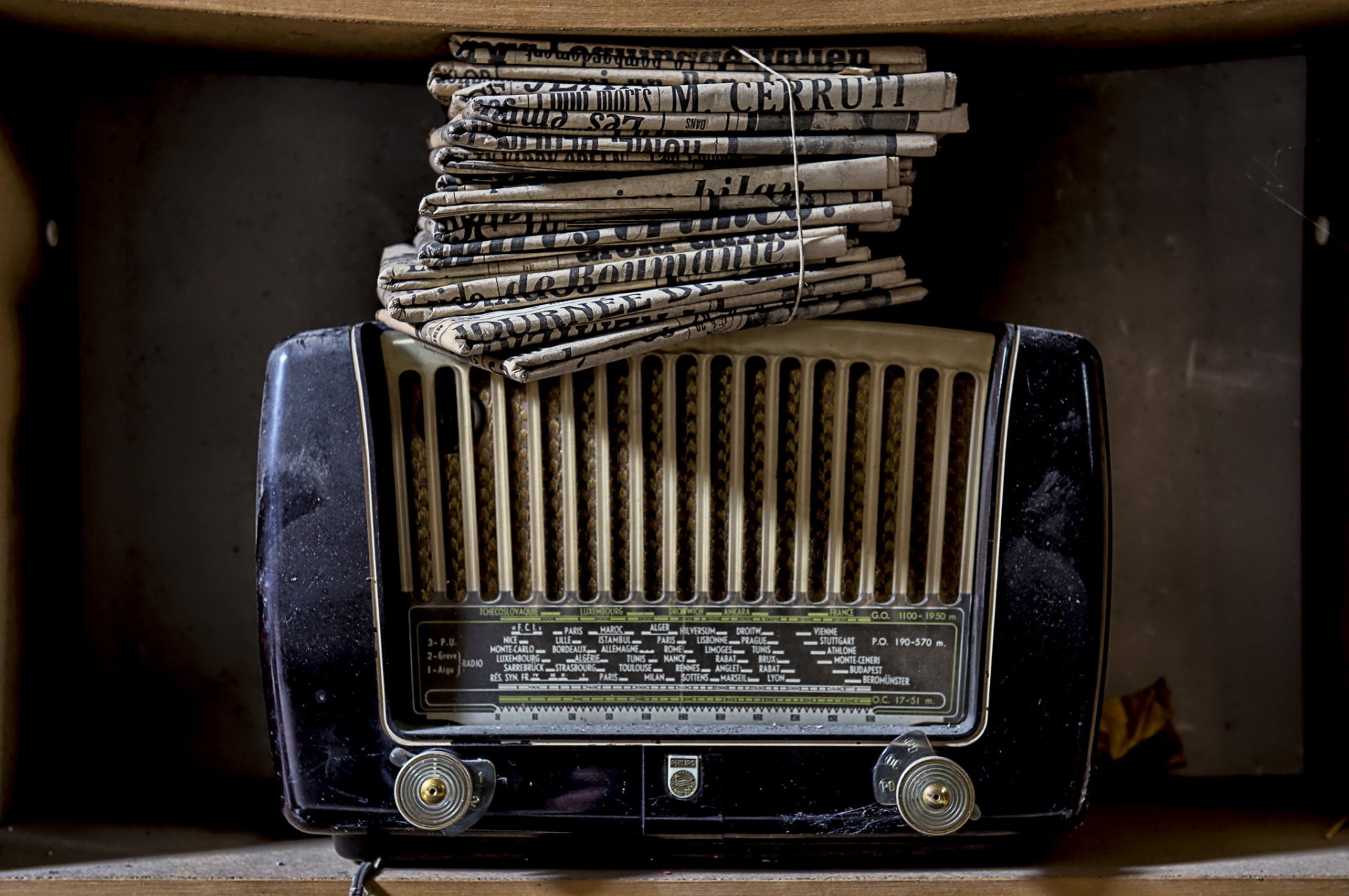 radio récepteur fond