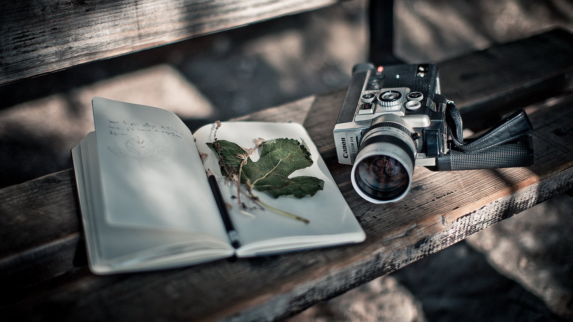 kamera buch hintergrund