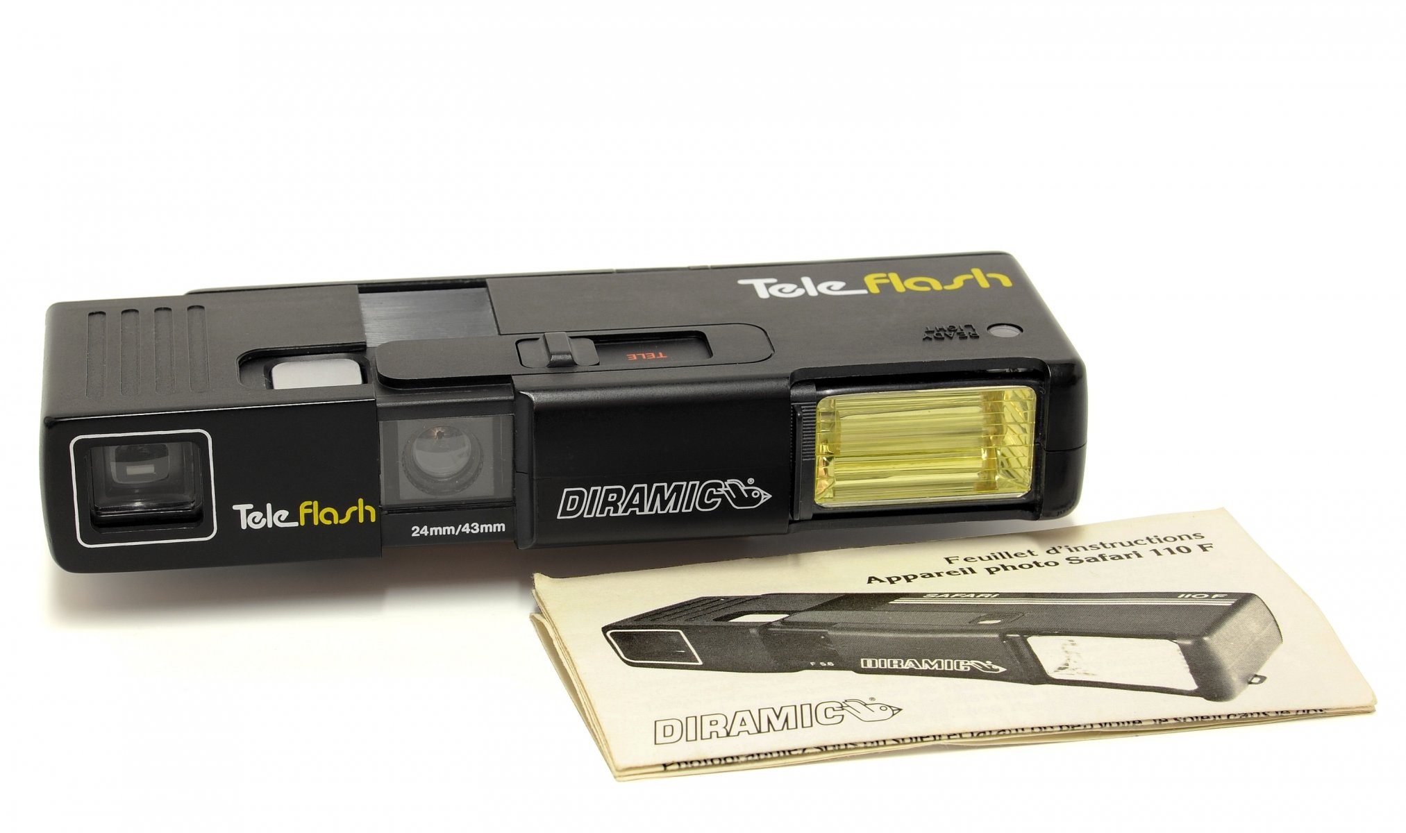 teleflash diramic 1980 appareil photo design