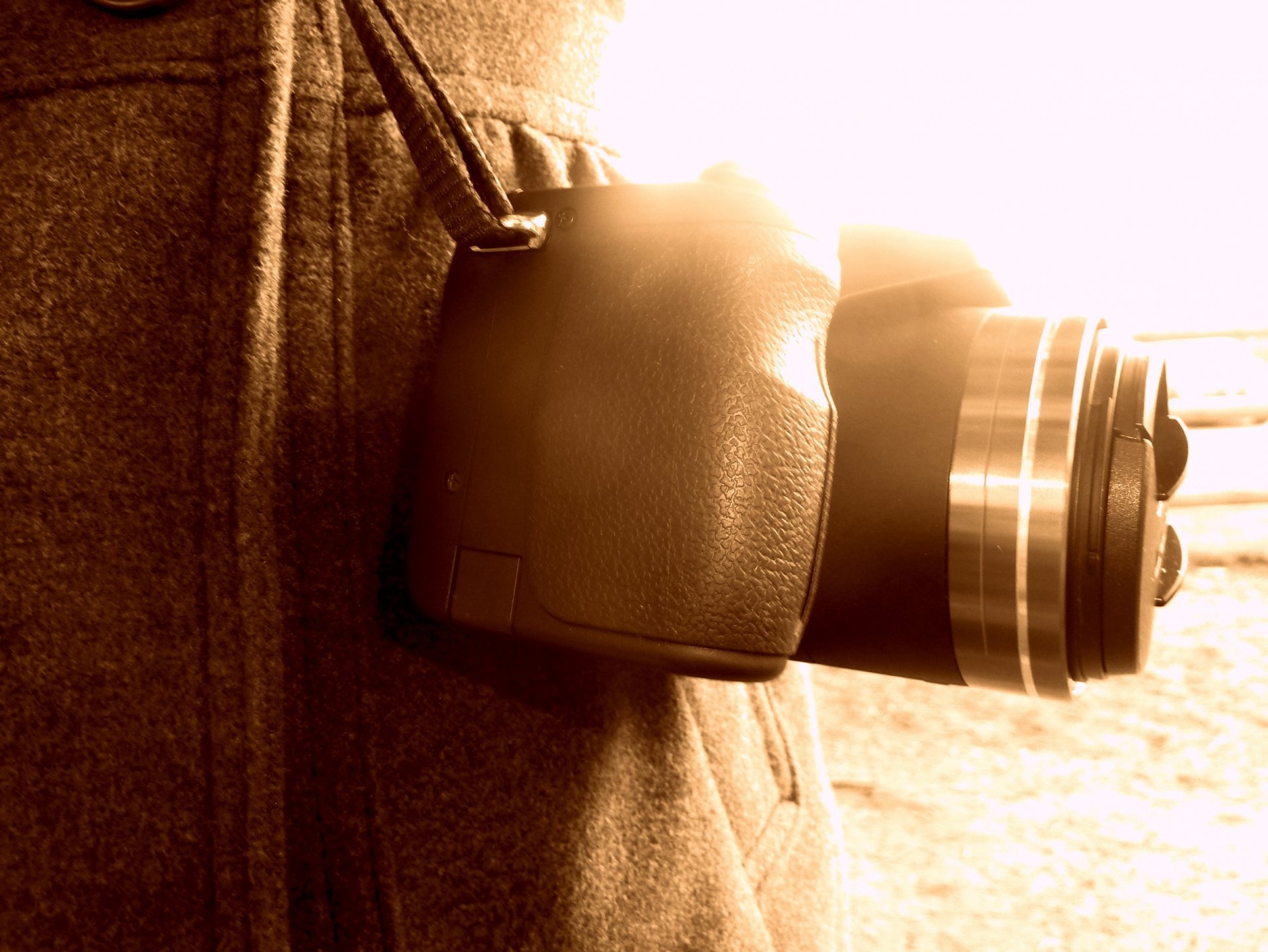 fotocamera sfondo macro