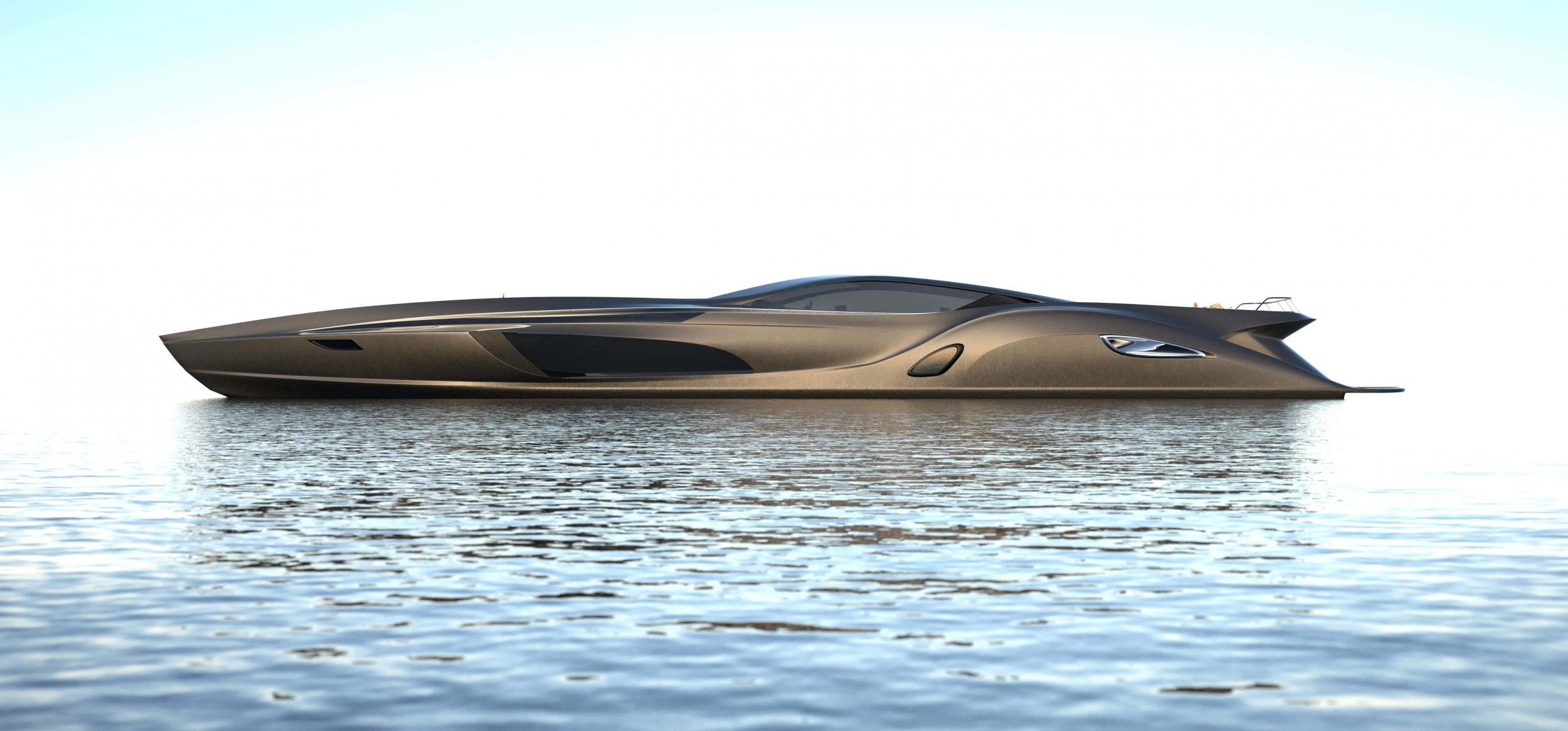 trand craft 122 design gris super yacht océan