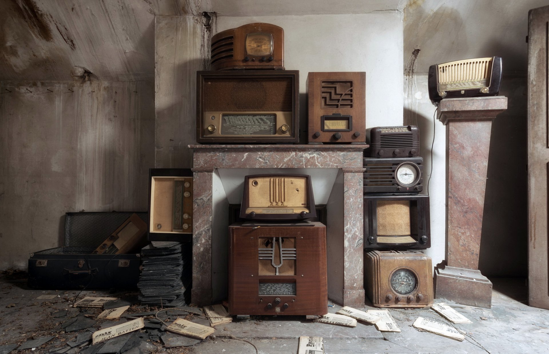 radio récepteurs fond