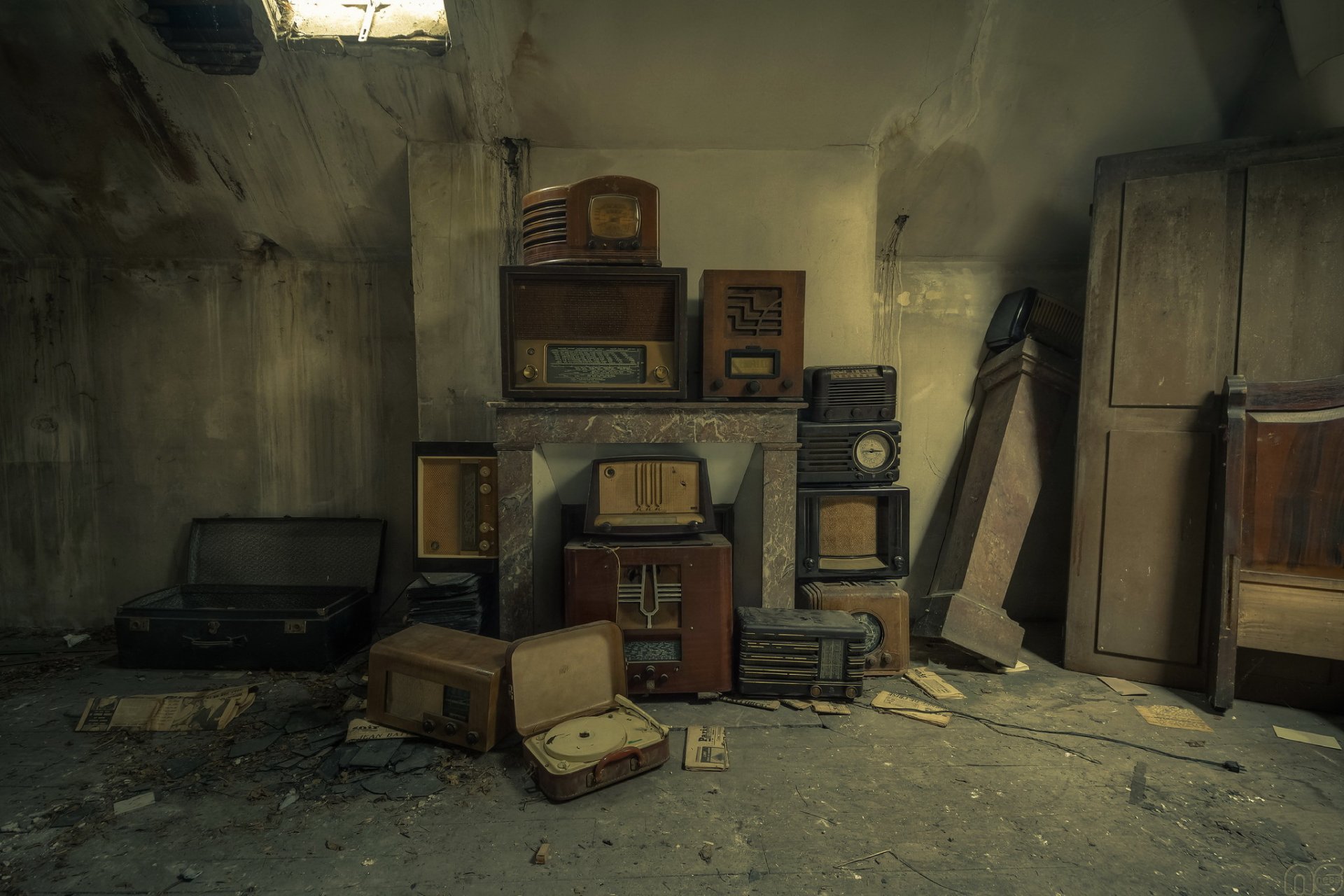 radio récepteurs fond
