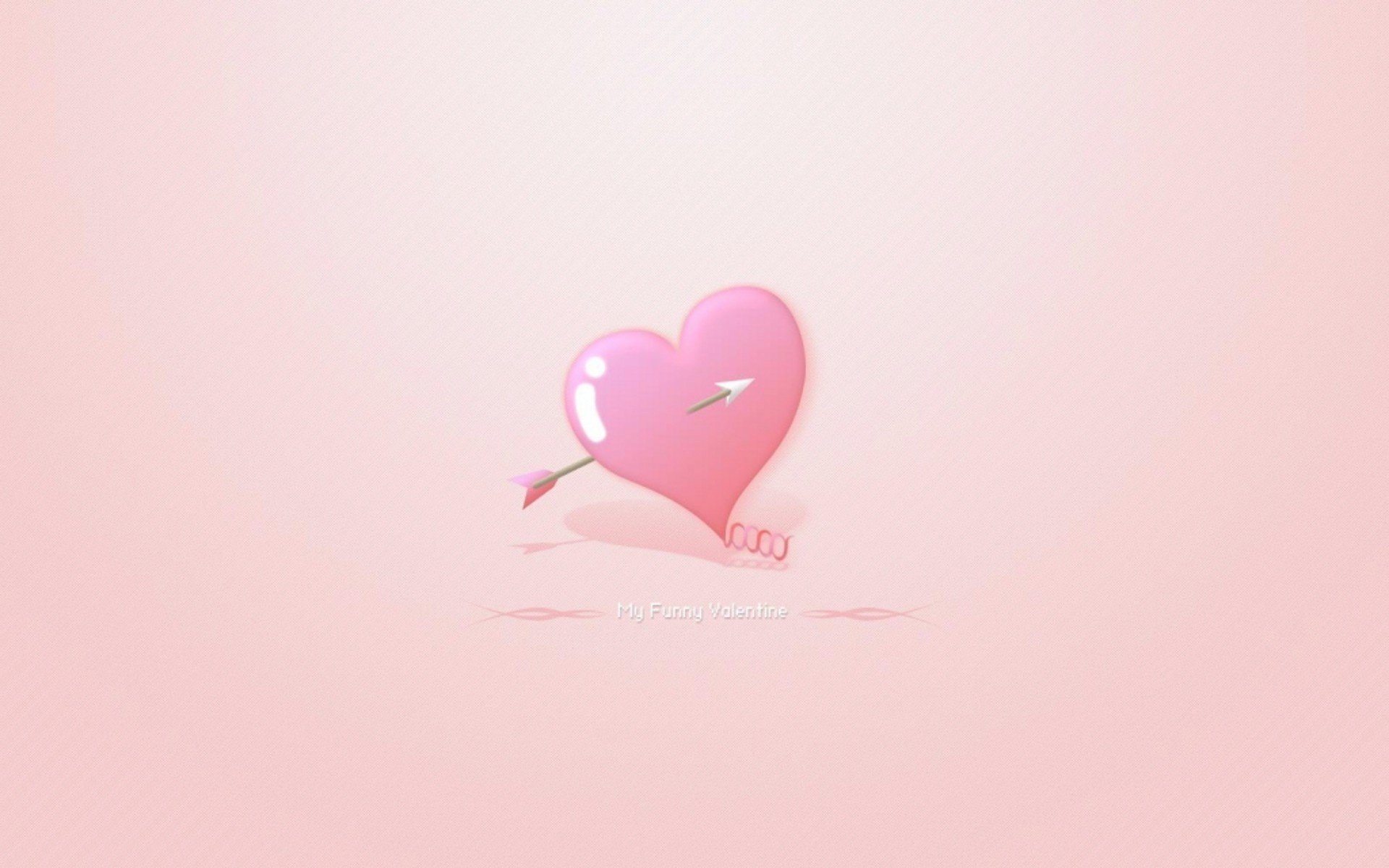 freccia di cupido cuore colore rosa sfondo rosa cuore