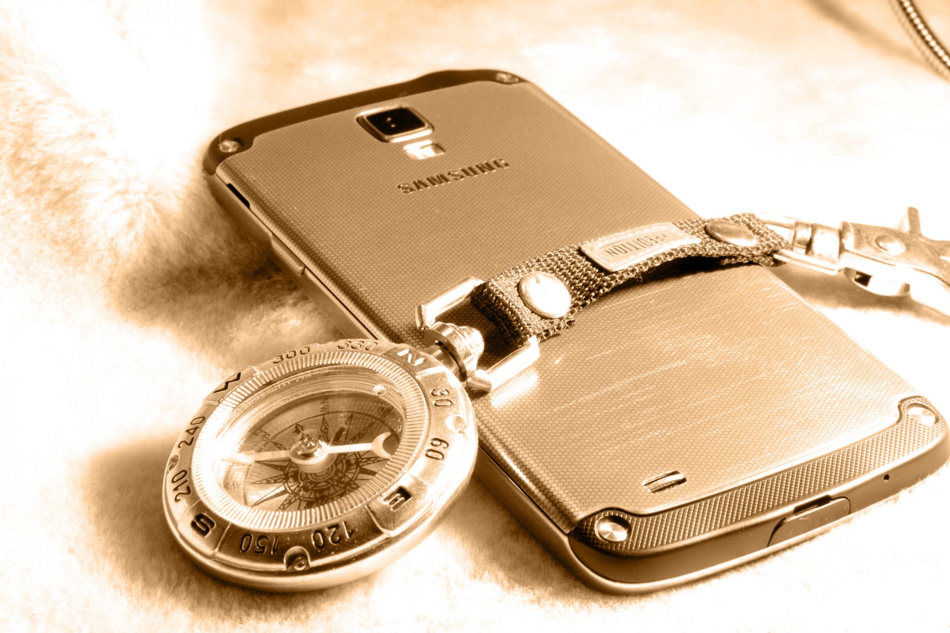 foto samsung galaxia s4 activo smartphone brújula android teléfono
