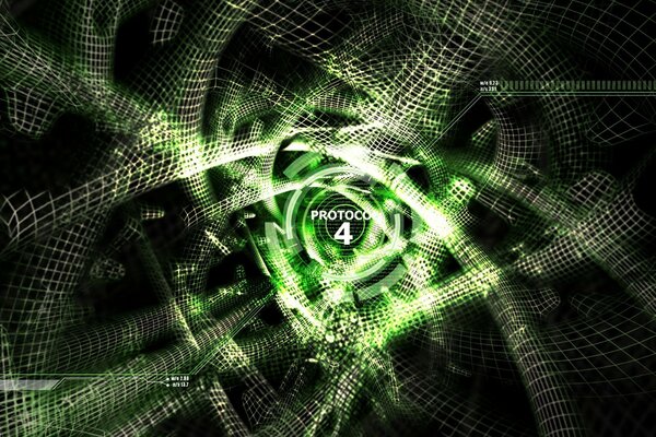 Immagine astratta con reti digitali