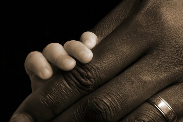 Race doesn t matter. Adult and child