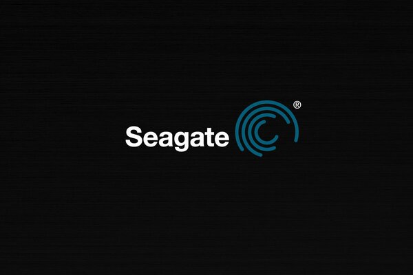 White logo on a black background for large-format wallpaper