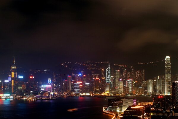 Bright lights of the Night metropolis