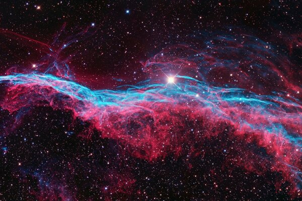 Disegno dello spazio. Nebulosa e costellazione