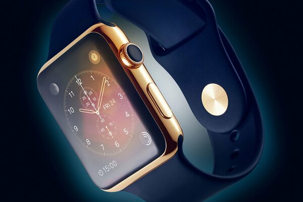 Orologio intelligente moderno su sfondo nero