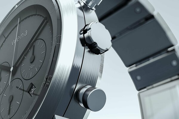 Detalles del reloj de pulsera de wena
