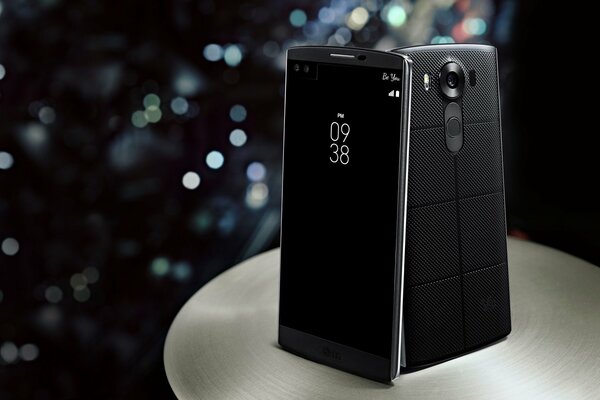 Two smartphones are on the table