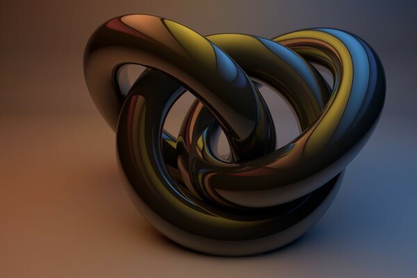 A figure of rings intertwined with each other