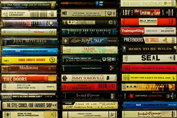 Collection de cassettes d un passé lointain