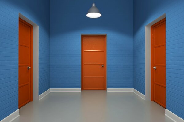 Gráficos en color. Tres puertas