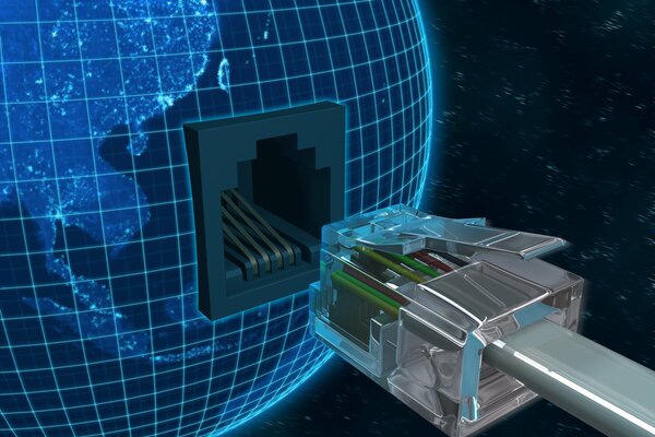 Il pianeta si connette a twisted pair a Internet globale