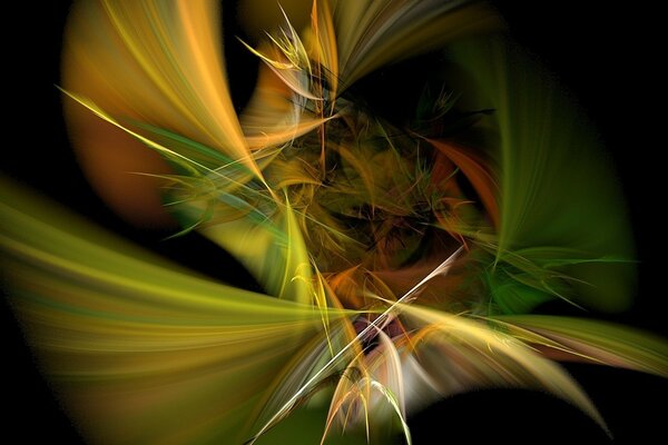 Fond sombre . Couleurs variées