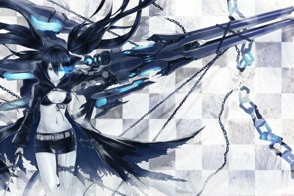 Figura de personaje de anime, chicas con capa