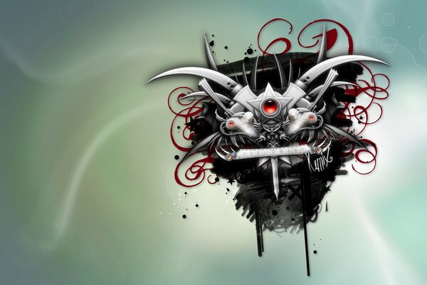 Emblem in Gothic style
