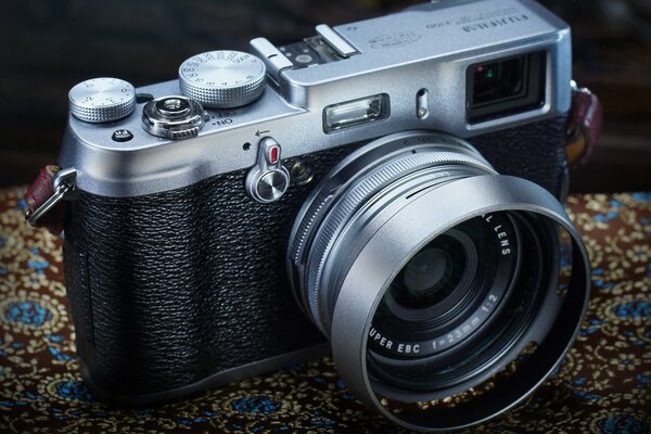 Japanese classic fujifilm x100 camera