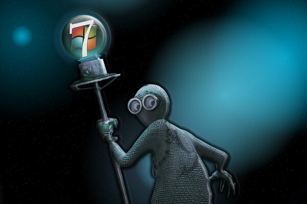 Logotipo de microsoft en la linterna alienígena