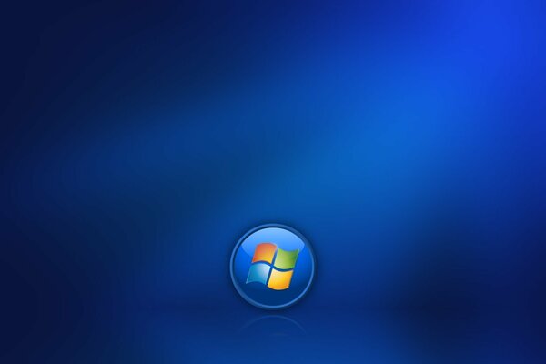 Icona di Windows su sfondo blu