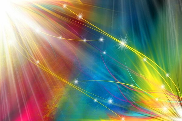 Fusione dei colori dello spettro freddo e caldo
