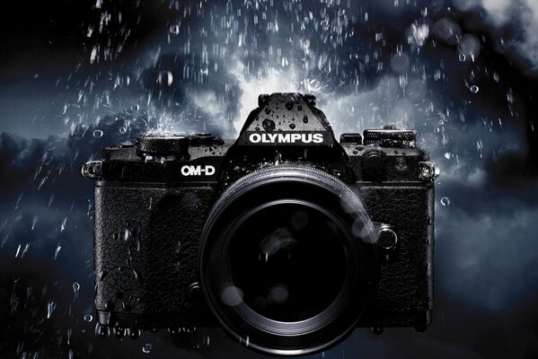 Foto della moderna fotocamera Olympus